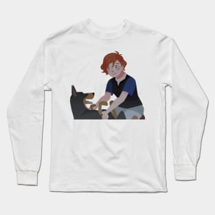 Ivy petting a dog screenshot Long Sleeve T-Shirt